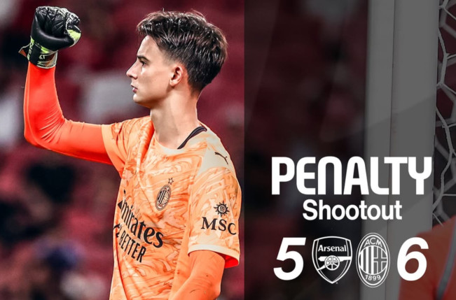 AC Milan menang adu penalti. [Instagram]